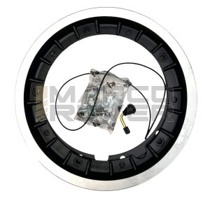 Cerchio in lega tubeless scomponibile FA Italia "RUSH" 2.10-10 Vespa 50, 125 ET3 Primavera, PK, PX, T5 - nero
