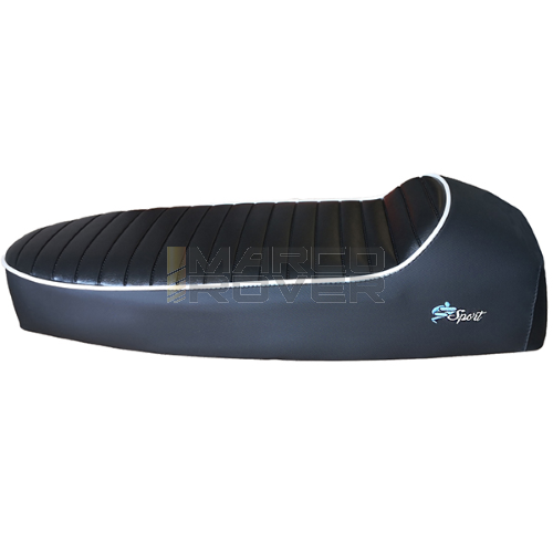  Sella Sport  DELTA con bordino bianco e logo azzurro per vespa PX 80 - 125 - 150 e 200 