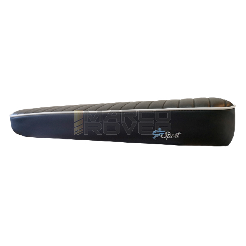 Sella Touring DELTA con bordino bianco e logo azzurro per vespa  PK - PK - XL
