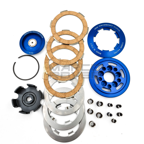 Frizione FABBRI RACING FB24 rinforzata 10 molle  per Vespa 50 Special L N R 90 125 primavera et3  PK - Blu 