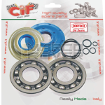 Kit revisione albero motore Cuscinetti con paraoli  CORTECO per carter vespa gtr ts super sprint vb1m GL 125 150