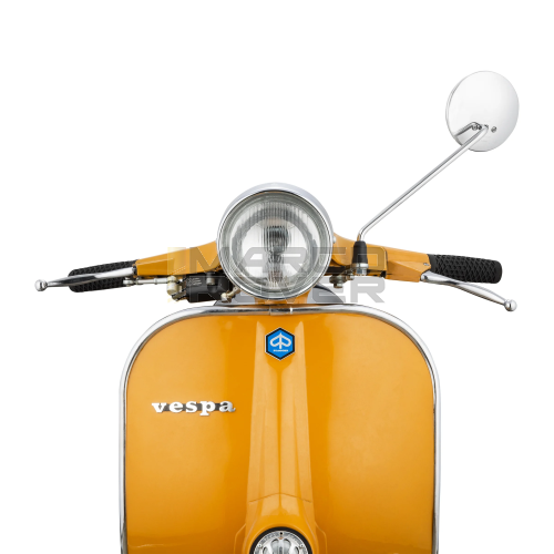 Specchietto retrovisore sinistro FAR per Vespa - omologato , cromato con vetro antiriflesso oro