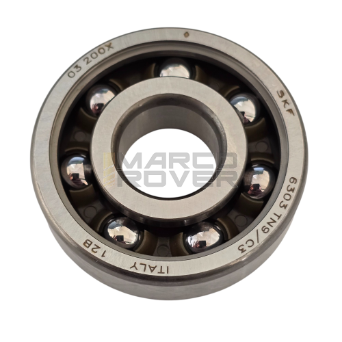 Cuscinetto a sfere  17X47X14 (6303 C3) TN9 - per albero  lato frizione pignone per Vespa 50 90 Special L N R 125 primavera et3  PK 
