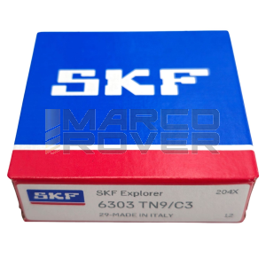 Cuscinetto a sfere  17X47X14 (6303 C3) TN9 - per albero  lato frizione pignone per Vespa 50 90 Special L N R 125 primavera et3  PK 