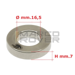Rondella Spessore "FABBRI RACING" in acciaio INOX ( mm.16,5 x 31,9 x 7 ) per dado fissa tamburo ruota posteriore  con asse cambio vespa PK