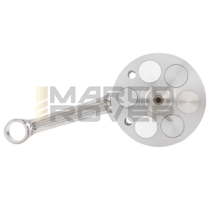 Albero motore FABBRI RACING volani tondi, cono 20, biella 120 dal pieno, corsa 60, Vespa 125 ET3 Primavera con carter Quattrini