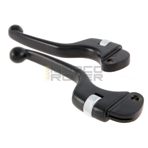 Set Leva frizione/freno SIP nere sinistro & destro per Vespa 50 Special L N R 90 125 primavera et3  PK , GS , PX , PE , Rally - sfera grande