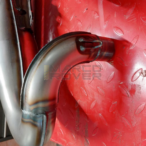 Espansione marmitta racing stampata VMC EVO RACER 52-S Vespa 50, 90, 125 ET3 Primavera - interasse 52mm - argento