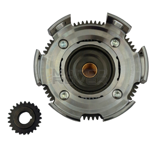 Rapporti campana 27-69 FRT BFA OVER 40HP con cestello DRAG e parastrappi rinforzato DRAG per Vespa 50, 90, 125 ET3 Primavera, PK      