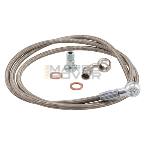 kit Tubo freno in treccia metallica CRIMAZ per freni a disco Vespa L=1400mm - con raccordi 