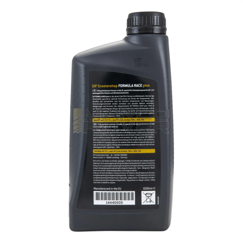 Olio miscela 2 tempi SIP Formula Race +, high performance, sintetico, 1000ml
