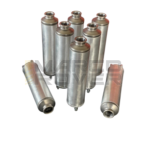 Silenziatore in alluminio VEZZOLA diametro esterno 60 , diametro interno canna forata 23 , lunghezza 210 per Vespa 50 Special L N R 90 125 primavera et3  PK