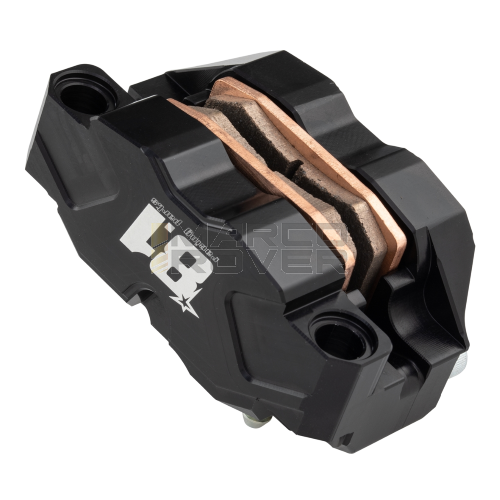 OTTOPUNTOUNO Hurricane brake caliper - 4-piston, radial - CNC aluminum, black anodized 8.1