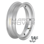 Cerchio in lega tubeless 2.0 SIP 2.50-10 Vespa 50, 125 ET3 Primavera, PK, PX, T5 - argento opaco