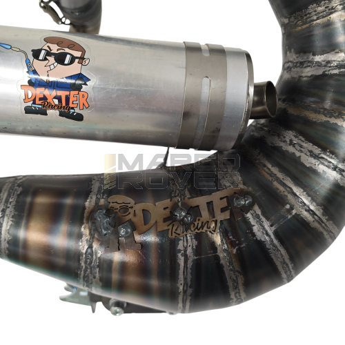 Marmitta espansione Babydoll  DEXTER RACING   versione 2025 per Vespa con cilindri intarasse scarico 52 / 56mm per Vespa 50 Special L N R 90 125 primavera et3 
