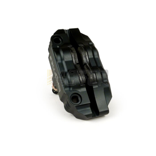 Pinza freno anteriore -BGM PRO, 4 pistoni, fissaggio radiale (richiede adattatore)- per PX Disc, LML Star, Stella, Grimeca NT classic- Vespa PX (1998-, originale), PX, T5 125cc, PK XL - nero