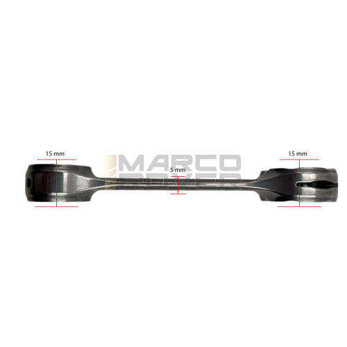 Biella FABBRI RACING ricavata dal pieno  interasse 105 , spinotto 15 mm Vespa Smallframe