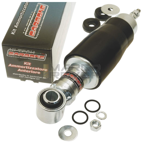 Ammortizzatore anteriore carbone come originale  SCATOLATO (VERSIONE ORIGINALE) completo dei componenti per il montaggio per Vespa 50 Special L N R 90 125 primavera et3  