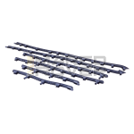 Vespa GTS Super Yacht Club footboard stripes set - 6 pcs, navy blue