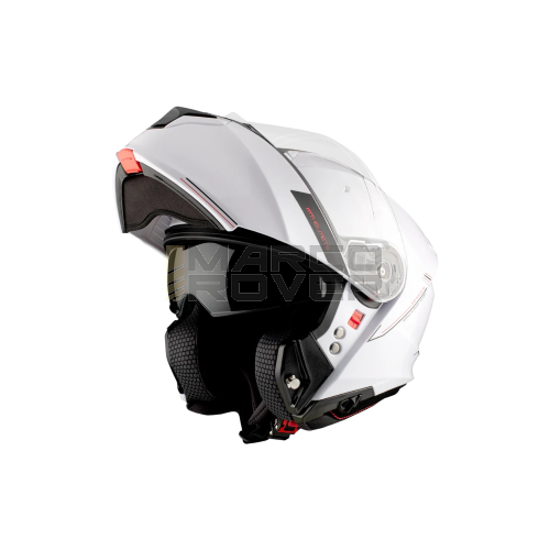 Casco Flip Up  MT HELMETS GENESIS SV SOLID A0 bianco