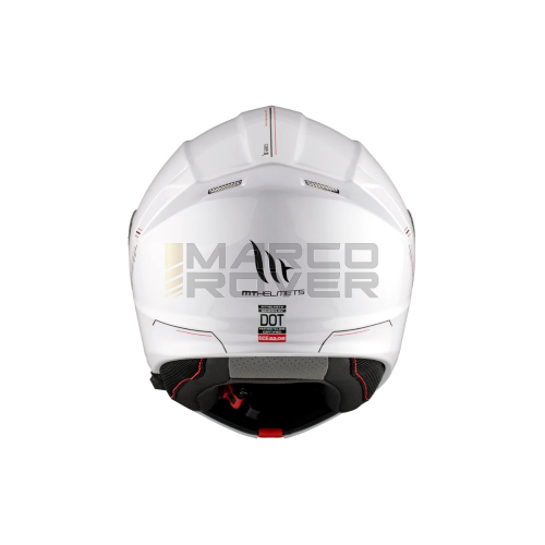 Casco Flip Up  MT HELMETS GENESIS SV SOLID A0 bianco