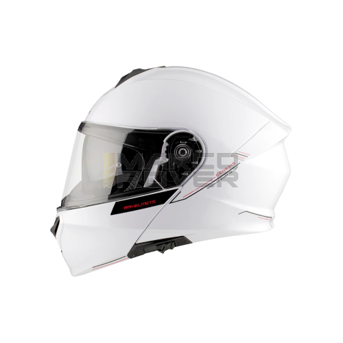 Casco Flip Up  MT HELMETS GENESIS SV SOLID A0 bianco