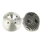 Testa Cilindro PINASCO , Ø 69 mm , 4 fori Di Fissaggio , Candela Laterale , Per Cilindro 225 cc in ALLUMINIO , Per Piaggio Vespa 160 GS / 180 SS
