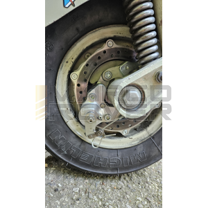 NUOVO Kit freno a disco meccanico QUARTA LAB per forcella vespa Wideframe Faro basso - GS - Struzzo con ruote da 8" - a cavo 