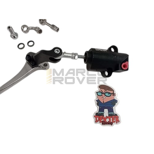 Kit Pompa Freno DEXTER Sotto Manubrio , Ricavata dal pieno con serbatoio integrato per Piaggio Vespa 50 , Special , PX , PK