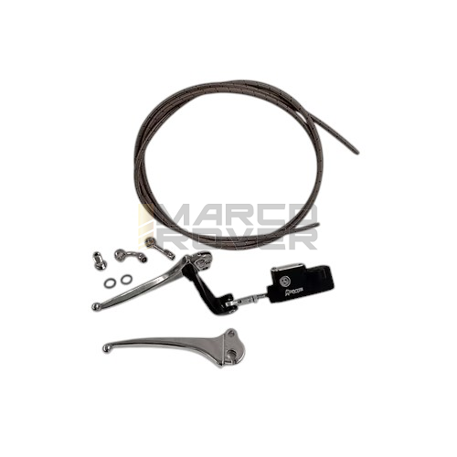 Kit Pompa Freno DEXTER Sotto Manubrio , Ricavata dal pieno con serbatoio integrato per Piaggio Vespa 50 , Special , PX , PK