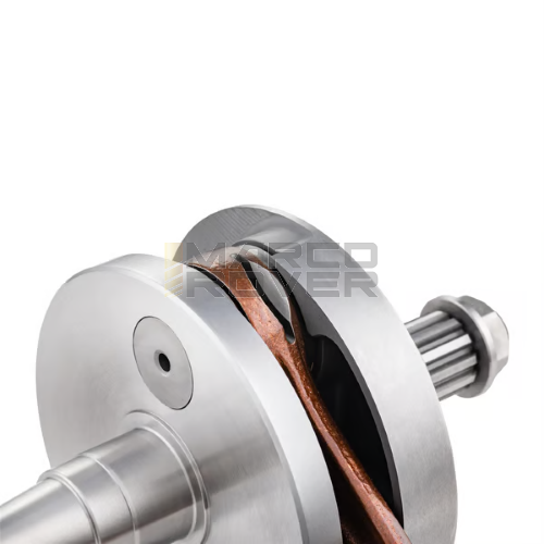 Albero Motore SIP , Corsa Lunga , Calettato , Spalle piene , Valvola a Disco , per Vespa PX 125 , 150 , Sprint , Sprint V , TS , Super , GTR , P 125 X , PX 150 E , Cosa