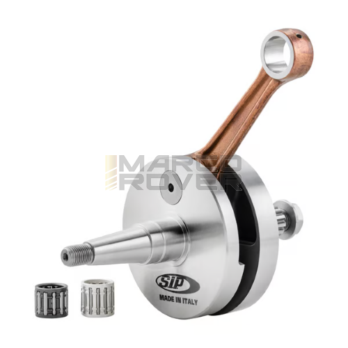 Albero Motore SIP , Corsa Lunga , Calettato , Spalle piene , Valvola a Disco , per Vespa PX 125 , 150 , Sprint , Sprint V , TS , Super , GTR , P 125 X , PX 150 E , Cosa