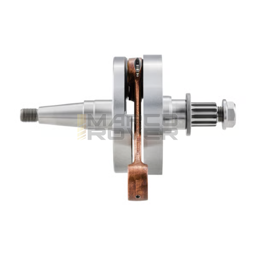 Albero Motore SIP , Corsa Lunga , Calettato , Spalle piene , Valvola a Disco , per Vespa PX 125 , 150 , Sprint , Sprint V , TS , Super , GTR , P 125 X , PX 150 E , Cosa