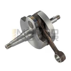 Albero motore originale PIAGGIO , per Carter con Valvola a disco rotante , Corsa 57 mm , Biella 105 mm , Ø spinotto 15 mm per Piaggio Vespa 125 , 150 PX , MY , Lusso , Millenium