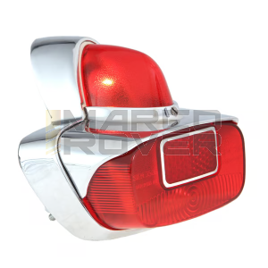 Fanale Posteriore SIEM , Con Corpo in Metallo Cromato , per Vespa 125 VNB1 T - VNB5 T , 150 VBB1T - VBB2T , GS 150 VS5 , 160 GS 