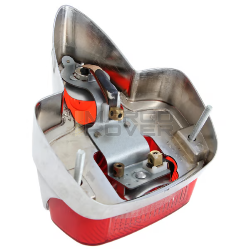 Fanale Posteriore SIEM , Con Corpo in Metallo Cromato , per Vespa 125 VNB1 T - VNB5 T , 150 VBB1T - VBB2T , GS 150 VS5 , 160 GS 