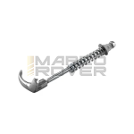 Leva Gancio Chiusura Cofano Motore Destra , Alluminio Lucidato , Chiusura Esterna per Piaggio Vespa VNA , VNB , VNC , GT , GTR , TS , VBA , VBB , VGL , Sprint , Super , GS 160 , Rally , PX , PE
