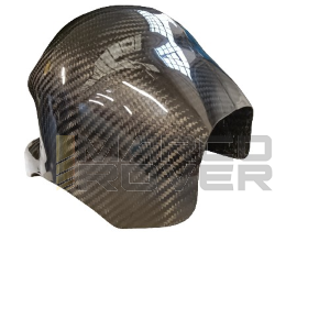 Cuffia cilindro CARBON ITALY verniciata LUCIDA per Vespa 50 125 ET3 Primavera foro candela fornito CHIUSO - carbonio pre-preg 