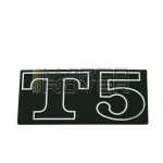 Targhetta Scritta " T5 " per Cofano Laterale per Piaggio Vespa T5