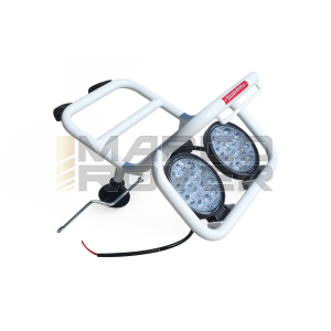 Portapacchi CUPPINI anteriore BIANCO  ** CON FARETTI ** Per Piaggio Vespa SMALL FRAME tipo 50 Special , N , L , R, 125 ET3 , Primavera , Pk , HP