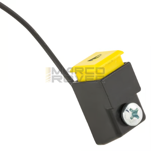Pulsante Clacson , GIALLO , in Plastica , da Avvitare Sotto Manopola Gas Accleratore , per Piaggio Ciao, PX , SC , SI , Bravo , Super Bravo 