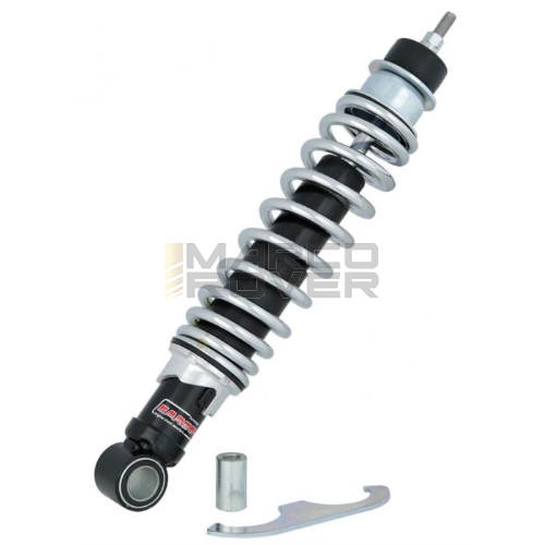 Ammortizzatore Posteriore CARBONE , Nero e Cromato , per Vespa ET4 , LX , LXV , S 125 - 150 cc