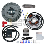 Kit accensione elettronica EVOK "IRON SPARK" con volano ricavato dal pieno CONO 19 1,4 kg per Vespa 50 Special L N R 90 125 primavera et3  PK S