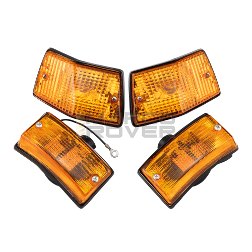 Kit frecce complete  (4 PZ.) SIEM omologate - ANTERIORI + POSTERIORI - con cornice cromata per vespa PX P125X-P150X - PX 125-150-200E - PX 125-150-200 ARCOBALENO - VESPA 125 T5