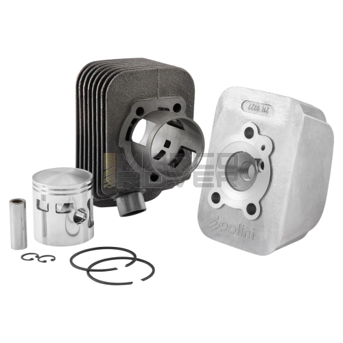 Kit Cilindro POLINI , in Ghisa , d. 46 , 75 cc ,  Spinotto d. 12 Per Piaggio Ciao , SI 