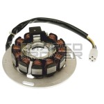 Statore Completo , Dotato di 4 Cavi , Con Connettore ,   per Piaggio Vespa PX , PE 125 , 150 ( 2011 – 2017 )   