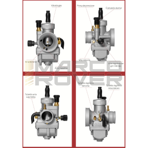 Carburatore Dell'Orto 19 PHDG BD , Modello Racing , per Piaggio Vespa 50 Special , N , L , R , 90 , 125 Primavera , ET3 , PK 50 , 125 , Ciao , Si , Bravo , Boxer