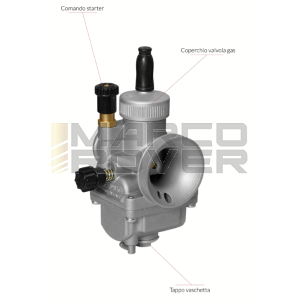 Carburatore Dell'Orto 21 PHDG BD , Modello Racing , per Piaggio Vespa 50 Special , N , L , R , 90 , 125 Primavera , ET3 , PK 50 , 125 , Ciao , Si , Bravo , Boxer