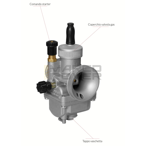 Carburatore Dell'Orto 21 PHDG BD , Modello Racing , per Piaggio Vespa 50 Special , N , L , R , 90 , 125 Primavera , ET3 , PK 50 , 125 , Ciao , Si , Bravo , Boxer