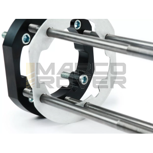 Set di Piastre di Adattamento Cilindro, Incluso Albero Motore BGM Per Il Montaggio dei Cilindri Polini , Malossi , Parmakit 210 (Ø 68,5 mm ) su Carter Motore PX 80 , 125 , 150 , Cosa 125 , 150 , Sprint Veloce 150 ( VLB1T ), GTR 125 ( VNL2T )